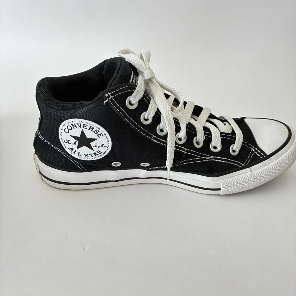 Converse Chuck Taylor All Star Malden Street Mid Canvas Sneakers Black Men's 7